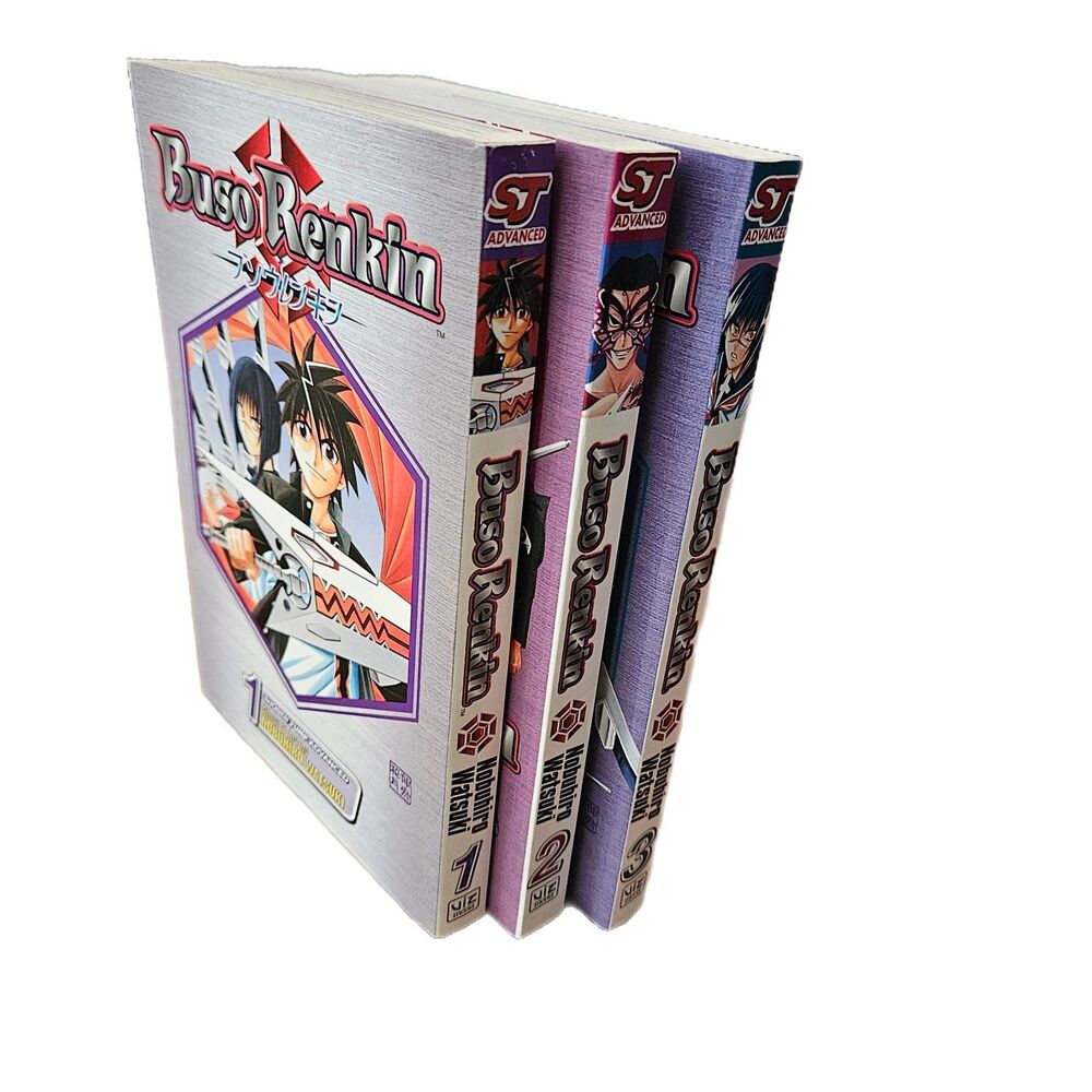 Shonen Jump Advanced Buso Renkin Manga Action Anime Vol. 1-2-3 Viz Media 2006